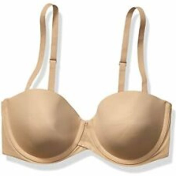 Maidenform Self Expressions Beige Strapless Convertible Bra Womens Plus 40C - Picture 8 of 9